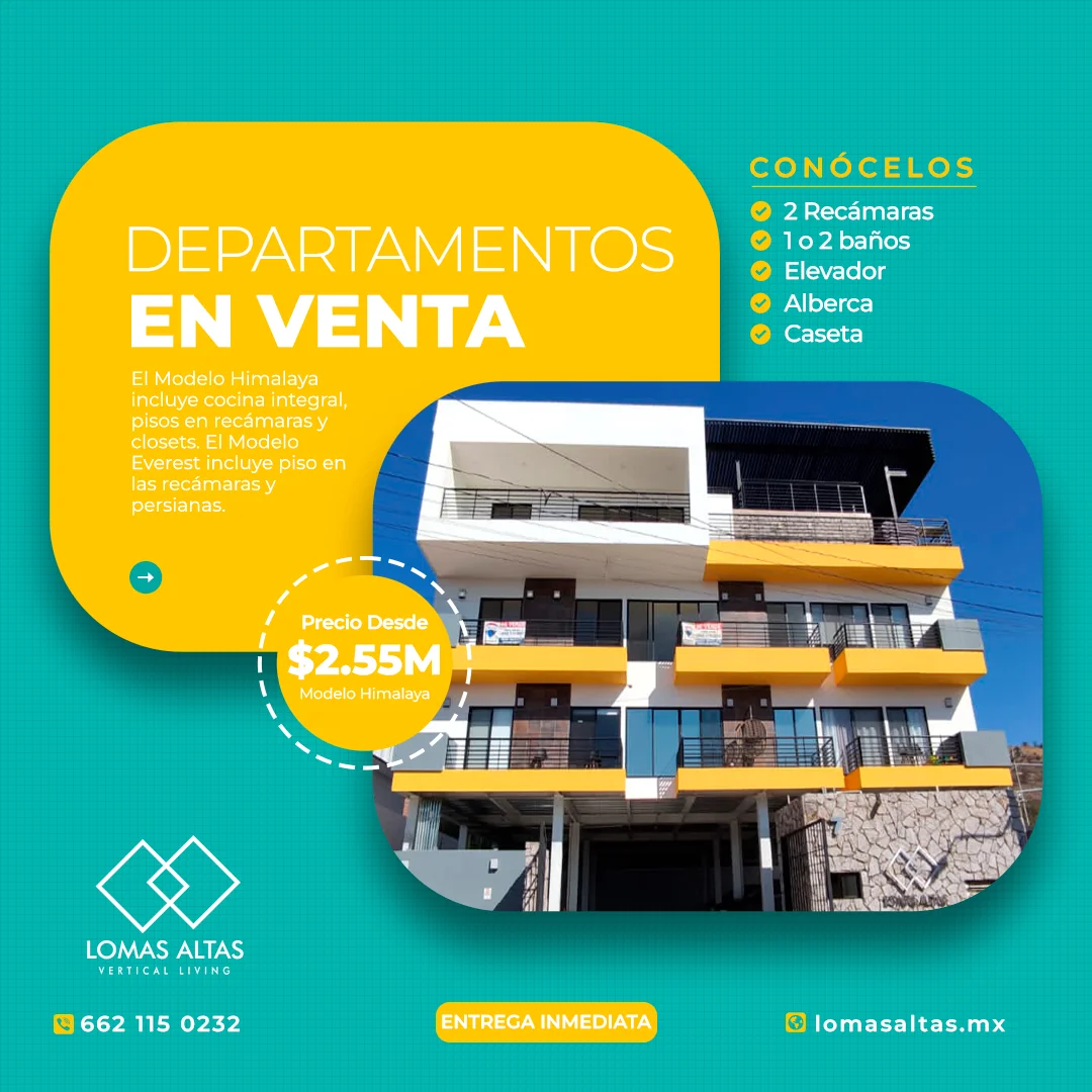 24 24 Lomas Altas Vertical Living Lomas Altas Vertical Living Departamentos en Venta en Hermosillo